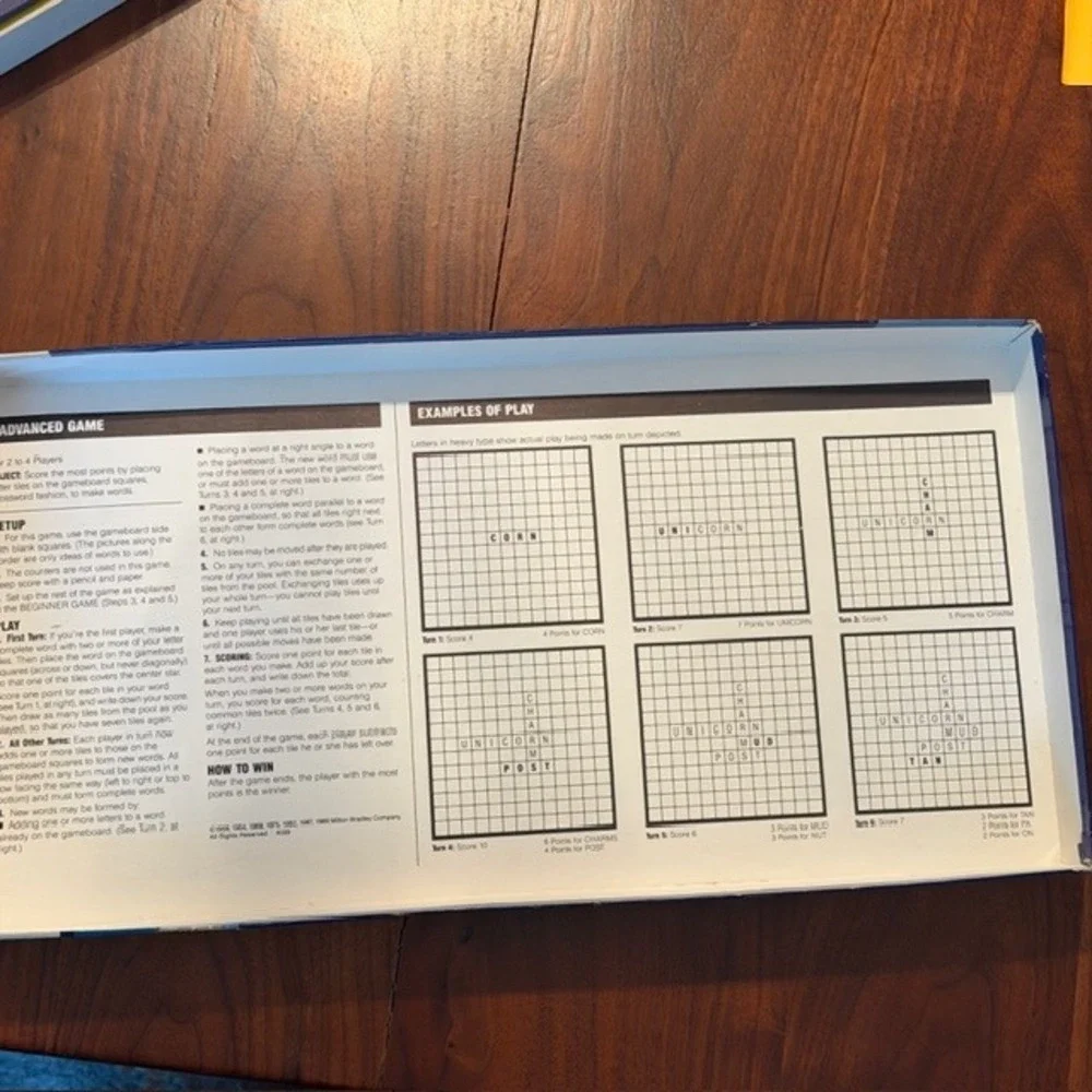 Vintage 1989 Scrabble For Juniors Board Game Milton Bradley 4039 Nearly Complete